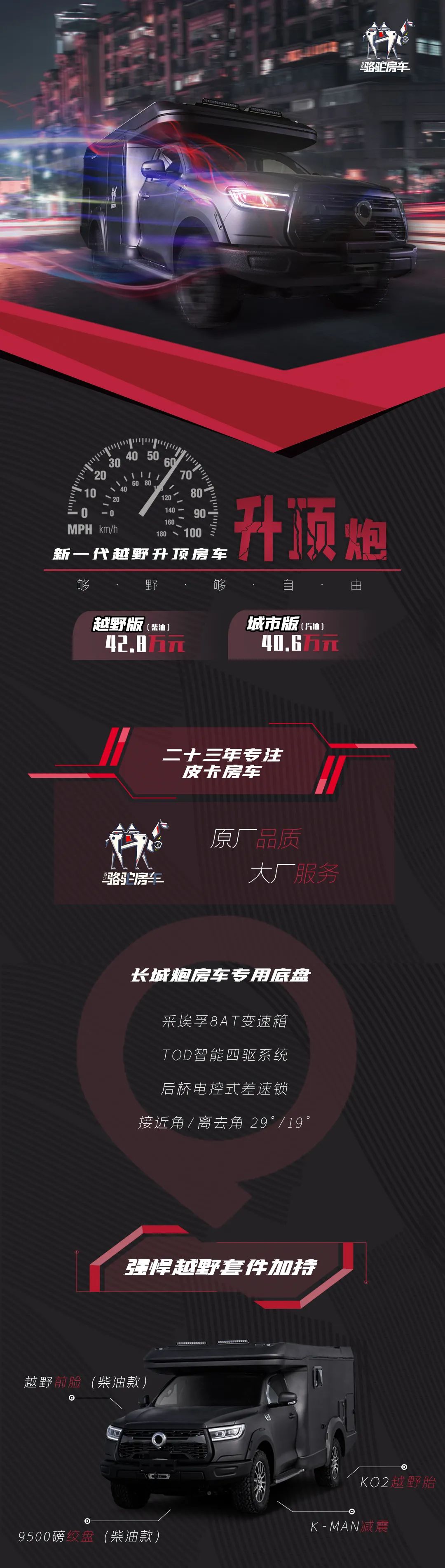 駱駝房車升頂炮正式發布！